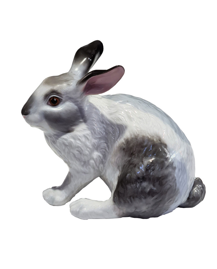 LOMONOSOV IMPERIAL PORCELAIN FIGURINE RABBIT EASTER BUNNY